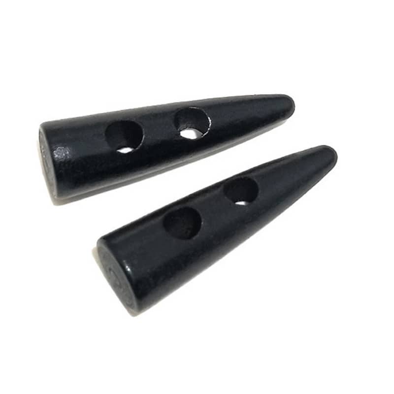 Horn wooden button