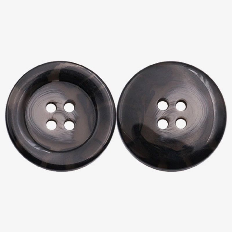 Stick flower button resin button